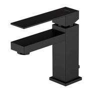 Steinberg 160 - Grifo de lavabo, con desagüe, negro mate 160 1000 S