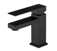 Mezclador de lavabo Steinberg serie 160, sin desagüe, proyección 120 mm, altura 164mm, 1601010S, Color: Negro