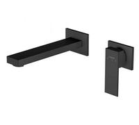 Steinberg 160 - Grifo empotrado de lavabo, instalación de 2 orificios, negro mate 160 1814 3 S