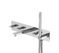 Steinberg 230 - Grifo empotrado de bañera para 2 dispositivos, con cuerpo de montaje, cromo 230 2692