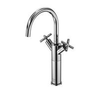 Mezclador de lavabo Steinberg serie 250, alto, giratorio, bimando, con juego de desagüe, proyección de 155 mm, 2501550, Color: cromado