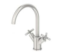 Steinberg 250 - Grifo de lavabo con desagüe, níquel cepillado 250 1500 BN