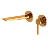 Steinberg 260 - Grifo empotrado de lavabo, instalación de 2 orificios, oro rosado 260 1814 3 RG