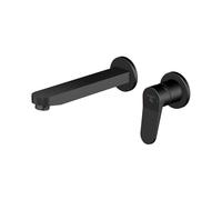 Steinberg 340 - Grifo empotrado de lavabo, montaje de 2 orificios, negro 340 1814 3 S