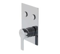 Steinberg 390 - Grifo empotrado para 2 dispositivos, cromo 390 2221 3