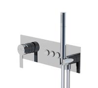 Steinberg 390 - Grifo empotrado para 3 aparatos, con cuerpo de montaje, cromo 390 2232 2