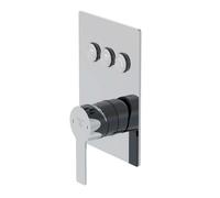 Steinberg 390 - Grifo empotrado para 3 dispositivos, cromo 390 2231 3