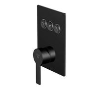 Steinberg 390 - Grifo empotrado para 3 dispositivos, negro mate 390 2231 3 S