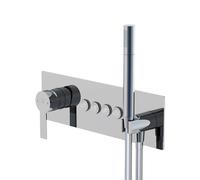 Steinberg 390 - Grifo empotrado para 4 aparatos, con cuerpo de montaje, cromo 390 2242 2