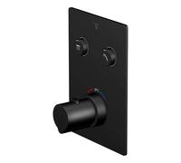 Steinberg 390 - Grifo termostático empotrado para 2 dispositivos, negro mate 390 4221 3 S