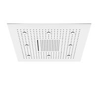 Steinberg 390 - Rociador de ducha. 80x80 cm, 3 chorros, iluminación LED, acero inoxidable 390 6680