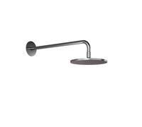 Steinberg serie 100 ducha mural, ducha efecto lluvia, redonda, 200x8 mm, 1001687BGM, Color: Metal cepillado