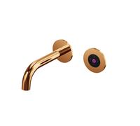 Steinberg Serie 100 mezclador mural para lavabo, control electrónico de volumen y temperatura, proyección de 195 mm, 1001814ERG, Color: Oro rosa