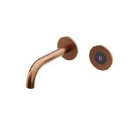 Steinberg Serie 100 mezclador mural para lavabo, control electrónico de volumen y temperatura, proyección de 195 mm, 1001814EBC, Color: cobre cepillado