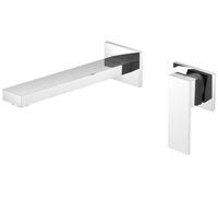 Steinberg 160 - Grifo empotrado de lavabo, instalación de 2 orificios, con cuerpo de montaje, cromo 160 1816