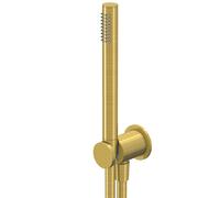 Steinberg 340 - Conjunto de alcachofa de ducha, soporte y manguera, oro cepillado 340 1670 BG