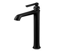 Steinberg Serie 350 grifería de lavabo, alta, independiente, sin desagüe automático, 170 mm de alcance, 3501700S, Color: negro