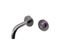 Steinberg Serie 390 grifería de lavabo, iflow, totalmente electrónico, oculto, alcance 169mm, 3901810BGM, Color: Metal cepillado