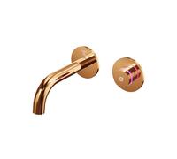 Steinberg Serie 390 grifería de lavabo, iflow, totalmente electrónico, oculto, alcance 169mm, 3901810RG, Color: Oro rosa