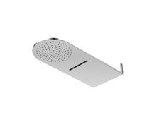 Steinberg Serie 390 Wall Rain ducha de techo, conexión directa a la pared, Easy-Clean, función de salpicaduras, 600x250mm, 3905652