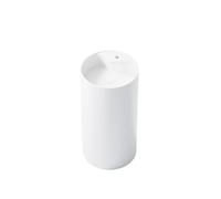 Steinberg Serie 445 Lavabo de pedestal, redondo, 450x450x900mm, SOLIDSurface, 1 agujero para grifo, con rebosadero, blanco mate, 4456600W