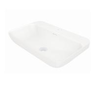 Steinberg Serie 449 lavabos de pared, 1 agujero de grifo, con rebosadero, 600x400x120mm, blanco mate, 4497300W, Color: Blanco mate