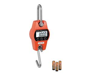 Steinberg Systems Dinamometro Digital Báscula Industrial Balanza Electronica SBS-KW-300/100-O (300 kg / 100 g, Cambio de unidad kg/lbs/N, 3 x AA = 150h de autonomía, LCD)