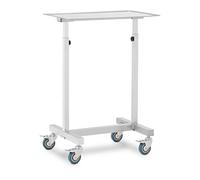Steinberg Systems SBS-LF-151 - Mesa de Instrumentos móvil (600 x 400 mm, Altura Regulable, 2 3 carritos de Instrumentos, Altura Regulable, Acero Inoxidable)