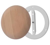 Steinberg14 Difusor de Madera para Sauna - 125mm Válvula de Aire Regulable para Pared y Techo - Difusor Universal de Impulsión y Extracción de Aire - Rejilla de Ventilación