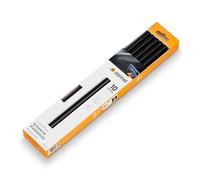 Steinel 006792 Barras de pegamento negras Ø 11 mm, Termopegamento universal negro, Barritas de pegamento potente y universal para pegar o retocar materiales oscuros, 10 unidades, 250 mm, 250 g