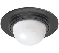 Steinel Sensor de movimiento empotrable IS 360-1, negro, 360°, 4 m, 1000 W, compatible LED