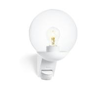 Steinel Lámpara de pared para exteriores L 585 S ST005917 – Sensor 180° 1x60 W – Blanco