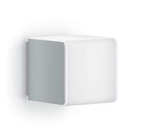 Steinel L 830 SC Lámpara LED de pared para exteriores, plateado, con plástico resistente a los rayos UV, sensor de movimiento iHF de 160°, 9,1 W, conectable y controlable a través de una aplicación