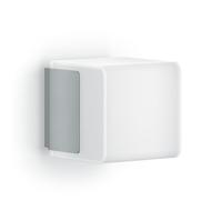 Steinel L 835 SC Lámpara LED de pared para exteriores, en color plateado, con consumo de 9,1 W y sensor de movimiento iHF de 160°, conectable y controlable a través de una aplicación