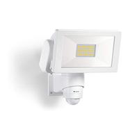 Steinel LS 300 S Foco LED, en color blanco, con consumo de 29,5 W, sensor de movimiento de 240°, alcance de 12 metros y luz blanca neutra de 4000 K