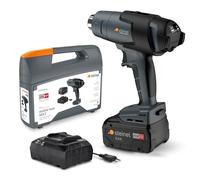 Steinel mobile heat MH3 Pistola de aire caliente profesional con batería, en maletín, con consumo de 18 V, cargador y batería de 5,5 Ah, temperatura de 500 °C y caudal de 200 l/min