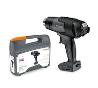Steinel mobile heat MH5 Pistola de aire caliente profesional con batería, en maletín, con consumo de 18 V, temperatura de 500 °C, caudal de 300 l/min y pantalla LCD, batería no incluida