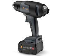 Steinel Pistola de aire caliente profesional MH5 - 18 V, batería 5,5 Ah, 500 °C, 300 l/min, maletín
