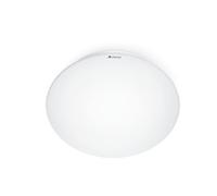 Steinel RS 16 S PMMA Lámpara de techo/pared LED para interiores, en color blanco, con consumo de 9,4 W, intensidad de 1050 lúmenes, sensor de movimiento de 360° y alcance máximo de 3-8 metros