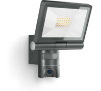 STEINEL XLED CAM 1, Cámara IP de seguridad, para exteriores, con cable, 2 metros, para montaje en pared, color gris