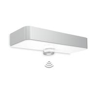 STEINEL XSolar SOL-O, sensor, lámpara de techo para exteriores, color plateado, plástico, IP44, para entrada, garaje, clase III