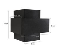 Steinhauer Aplique de pared LED Muro 3367, negro, arriba/abajo, G9, 2700 K