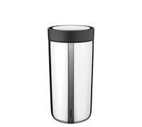 Stelton To-Go Click - Taza térmica de Doble Pared, con Tapa de Clic, para Bebidas Calientes y frías, 0,4 litros, Acero