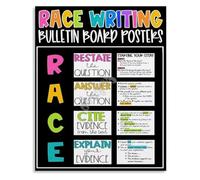 Step by Step RACE Writing Guide Metal Tin Sign 12x8 Inch