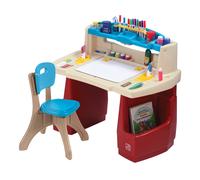 Step2 Deluxe art Master escritorio y silla para ninos | Mesa de creatividad de plastico con espacio de almacenamiento