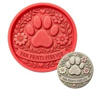 Stepping Stone Mold - 15.7 Inch Round Reusable Cement Casting Mould, Plasti