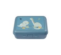 Sterntaler Fiambrera Infantil Dino Rexi - Fiambrera con Caja de Aperitivos y Compartimentos de Material de, Fácil de Limpiar, Perfecta para Guardería y Viajes, Color Azul