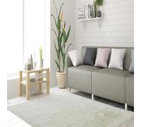 STGAO Alfombra de Felpa 100 x 250 cm Diferentes Tamaños Alfombra Esponjosa de Cama Esponjoso Adecuado para Salón Dormitorio Baño Sofá Silla Cojín, Blanco