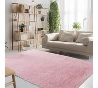 STGAO Alfombra Mullida 90 x 120 cm Diferentes Tamaños Alfombras de Interior Rectangular Adecuado para Salón Dormitorio Sofá Suelo, Rosa
