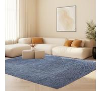 STGAO Alfombra Mullida 90 x 180 cm Diferentes Tamaños Alfombra de Pelo Largo para Sala de Estar Sostenible Adecuado para La Decoración de Salas de Estar y Dormitorios, Gris